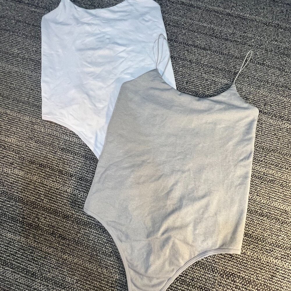 Tummy Control Spaghetti Thong Bodysuits 2 piece set (NEVER WORN)